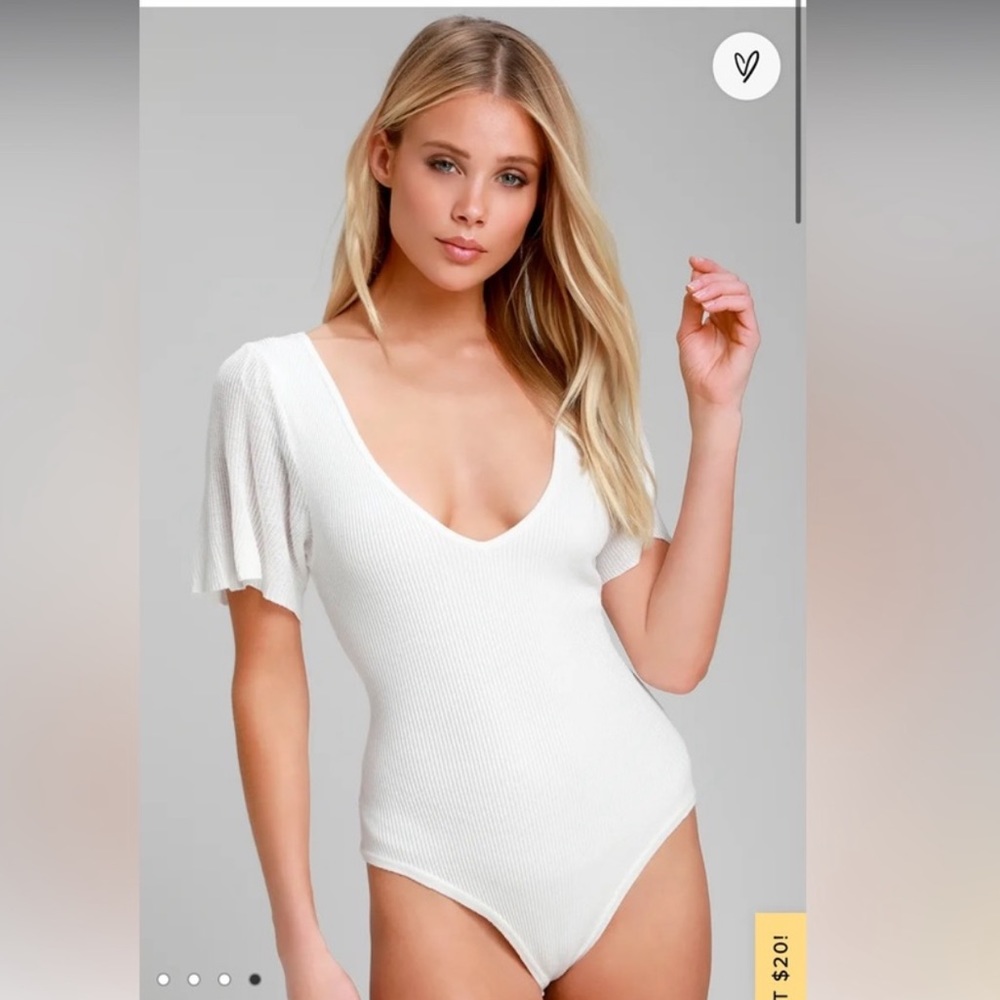 Amuse Society white bodysuit XS